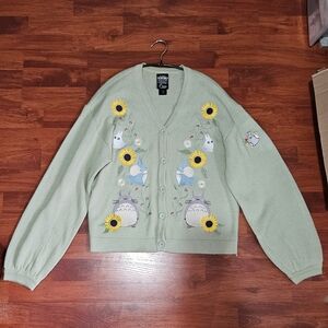 My Neighbor Totoro Sweater Sunflower Studio Ghibli Cardigan